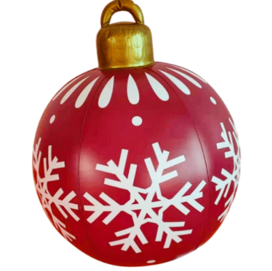 Christmas Ornament Ball Outdoor Pvc 60CM Inflatable Decorated Ball PVC Giant Big Large Balls Xmas Tree Decorations Toy Ball Gifts prettychix Purple 1PC 60cm