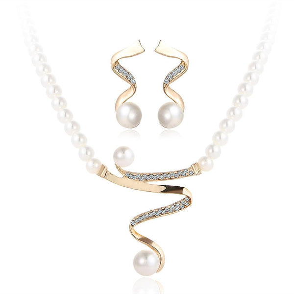 2-Piece Pearl Jewelry Set Jewelry Pretty Chix Pearl 