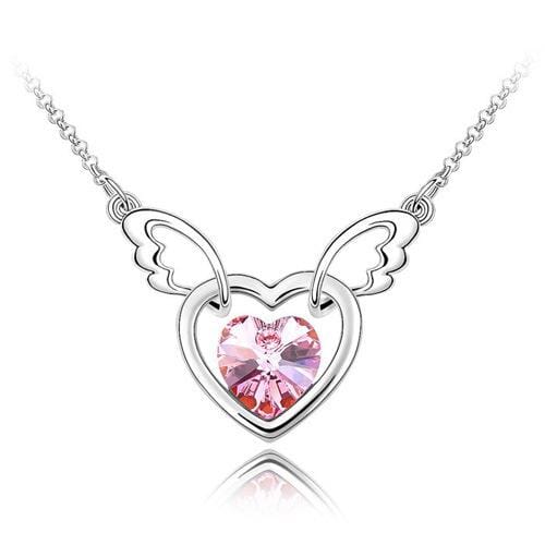 Angel Heart Necklace Jewelry Pretty Chix 