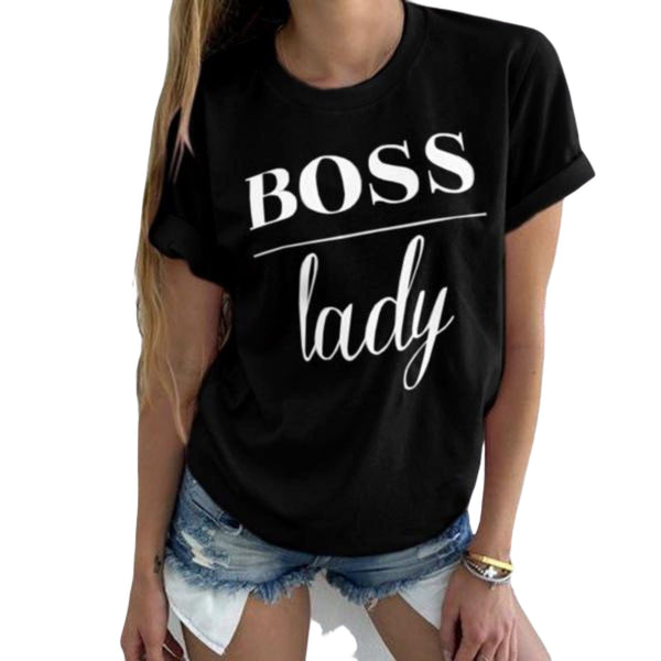 Boss Lady T-Shirt Apparel Pretty Chix Black XXL 