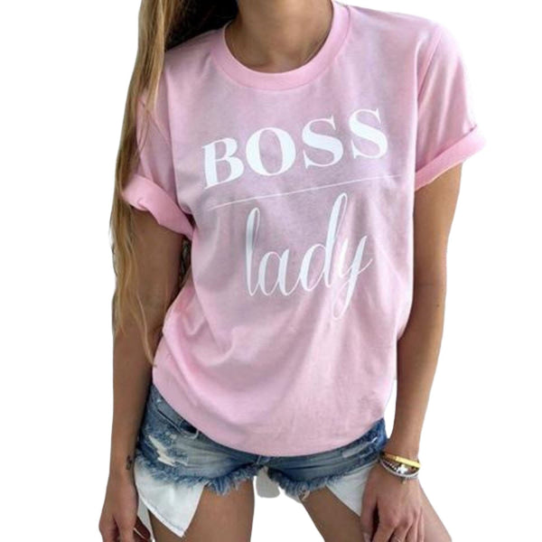 Boss Lady T-Shirt Apparel Pretty Chix Pink XXXL 