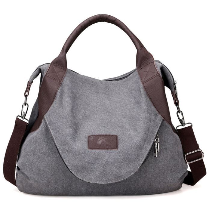 Canvas Handbag & Tote prettychix Gray 