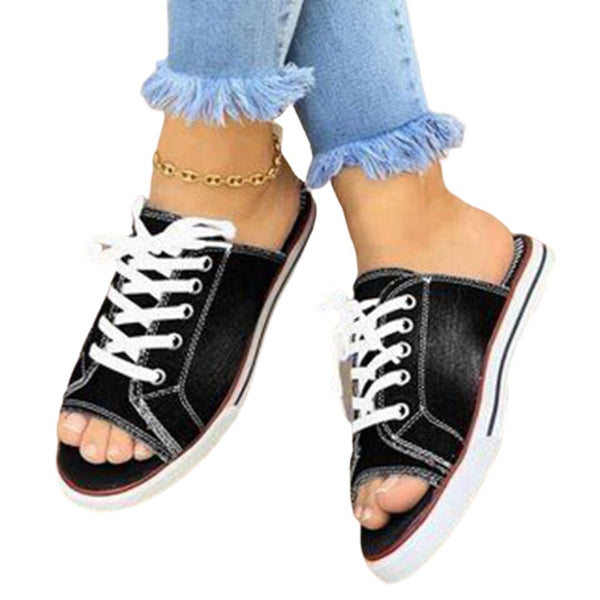 Comfy Sneaker Sandals Pretty Chix Black 12 