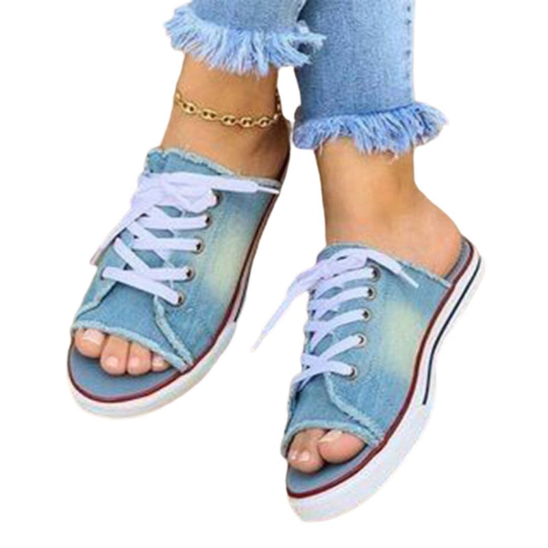 Comfy Sneaker Sandals Pretty Chix LightBlue 9.5 