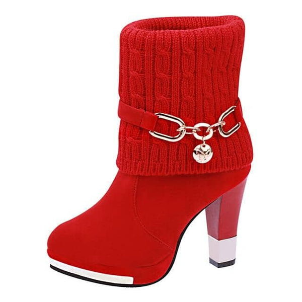Fashion Winter Boots For Women prettychix Red 4 