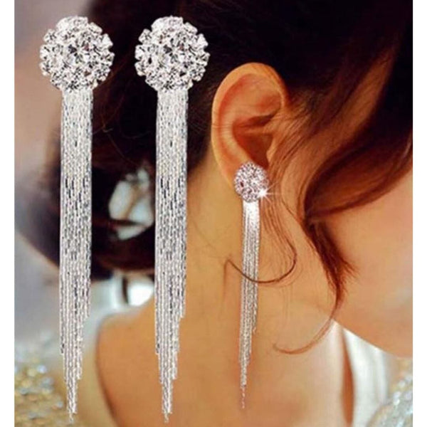 Icicle Earrings Jewelry Pretty Chix Silver 
