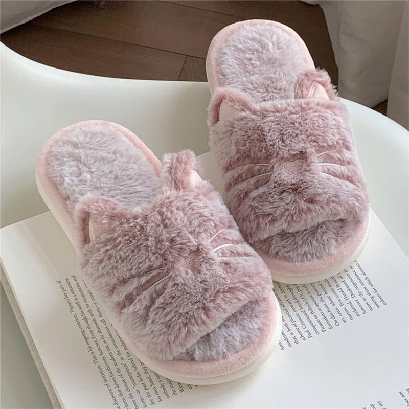 Kitty Comfy Slippers prettychix Pink 4-5 