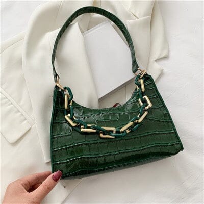 Trendy Baguette Fashion Bag prettychix Green 