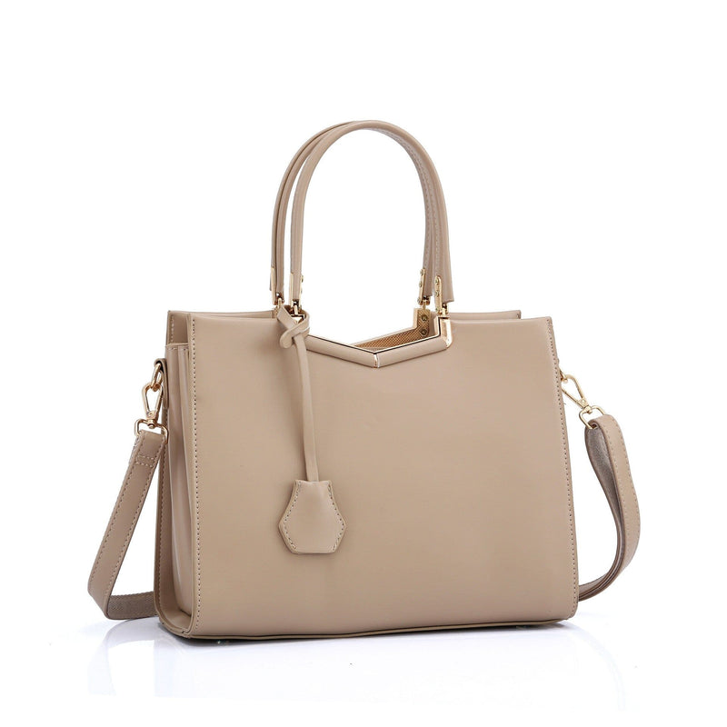 Women's Casual Satchel Handbag Purse prettychix Khaki 