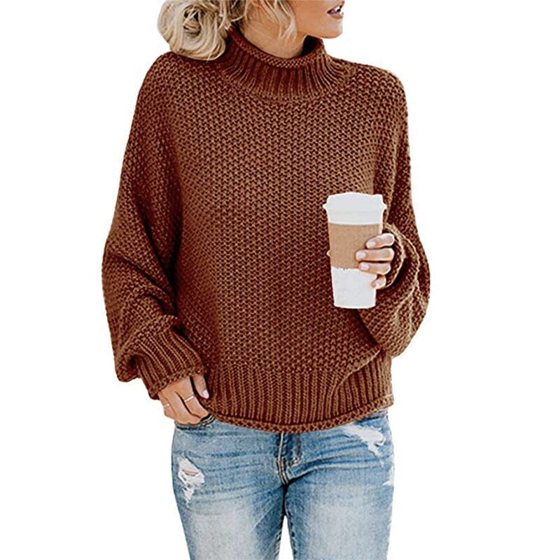 Women's Turtleneck Sweater Pullover Apparel prettychix Sienna 2XL 