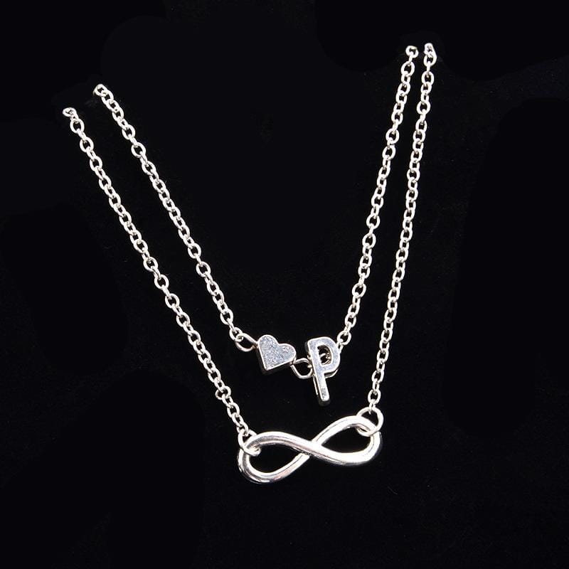 Infinity Alphabet Love Anklet Jewelry Pretty Chix P 