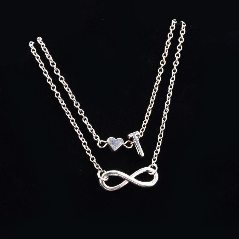 Infinity Alphabet Love Anklet Jewelry Pretty Chix T 