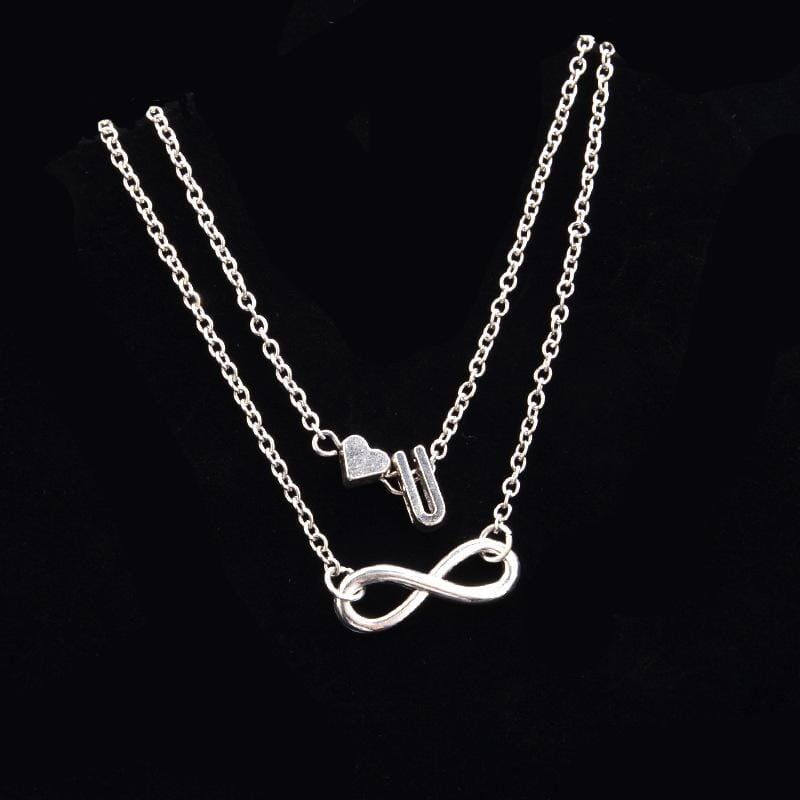 Infinity Alphabet Love Anklet Jewelry Pretty Chix U 