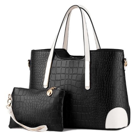 Matching Shoulder And Clutch Handbag prettychix Black 