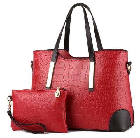 Matching Shoulder And Clutch Handbag prettychix Red 