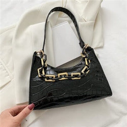 Trendy Baguette Fashion Bag prettychix Black 