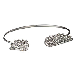 Zircon Angel Wing Bangle Jewelry Pretty Chix 